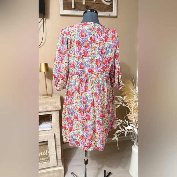 ba&sh Colorful Floral Mini Dress - Picture 6 of 16